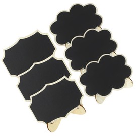 6Pcs Chalkboard Decor Chalk Board menu Board erasable Letter Board Black Letter Board Vision Board Small Letter Board Message Board Practical Letter Board Blackboard Cafe Wooden