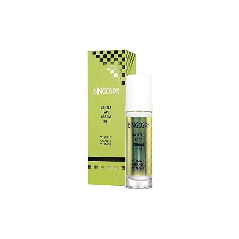 Sanfte Gesichtscreme 35+ mit Vitamin C, Arganöl und Vitamin E
