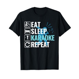Eat Sleep Karaoke Repeat, Funny Karaoke T-Shirt