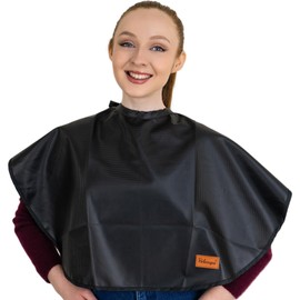 Pelocapa Makeup Cape Hair Dye Cape for Women Short Salon Cape for Stylists Waterproof Haircutting Cape Professional Shampoo Cape, 31.5”L*29”W