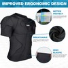 TUOY New Football Rib Chest Protector Shirt Padded Compression Shirts