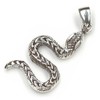 Snake Pendant 925 Sterling Silver Jewellery, Measure: 3.5cm in the