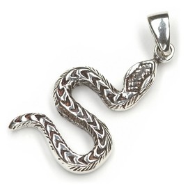 Snake Pendant 925 Sterling Silver Jewellery, Measure: 3.5cm in the Length