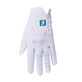 FootJoy Women's Golf Gloves, Staycool EX, Ambidextrous, White/Blue, 7.1 inches (18 cm), multicolor (white / blue)