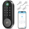 Fingerprint Smart Deadbolt with Keypad – Keyless Entry Lock for