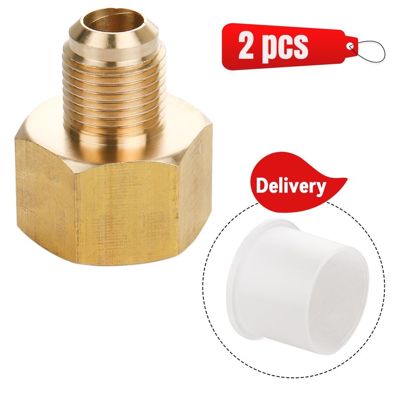Brass Pipe Adapter - 5/8" SAE Female to 3/8" SAE