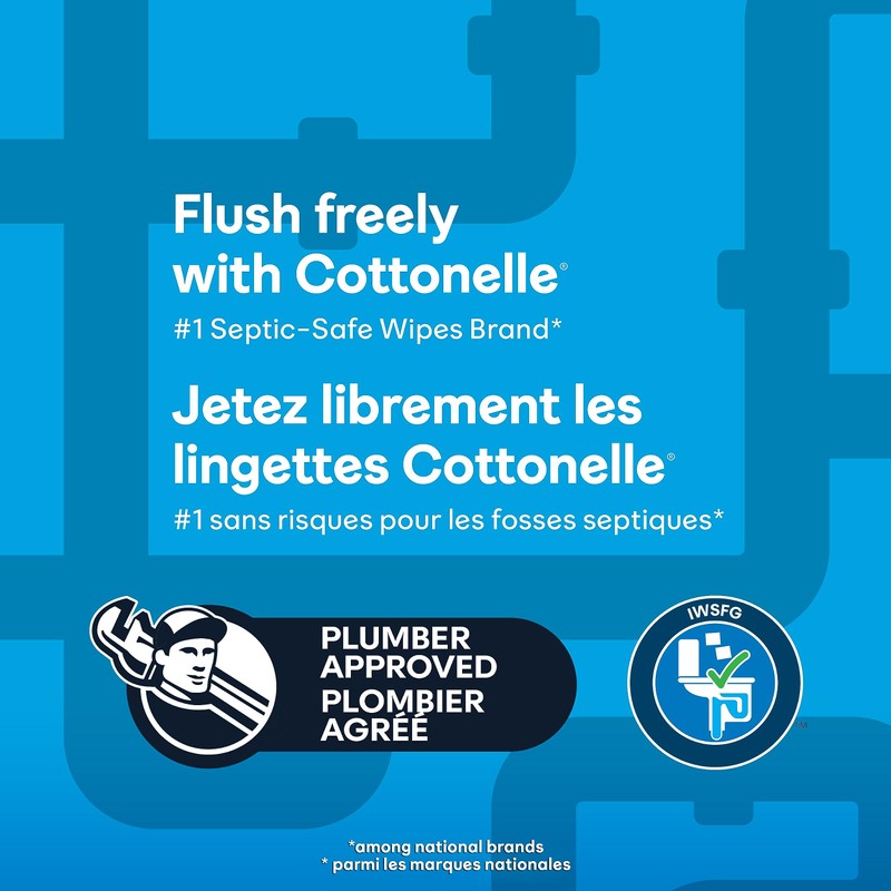 Cottonelle Flushable Wet Wipes for Adults, 1 Flip-Top Pack, 42