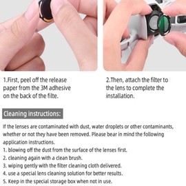 NEO Filter Set, ND CPL UV Filter Set for NEO, 6 Pack Filter Camera Lens for DJI NEO Accessories, Anti Drop Off More Secure Improved（UV+CPL+ND8+ND16+ND32+ND64）