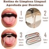 Set de 4 Kit Limpieza Bucal,Con 1pcs Caja portátil, Reutilizable.
