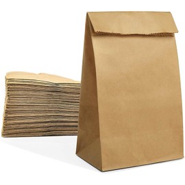 Paper Lunch Bags Brown Paper Lunch Bags Brown Paper Bags Bulk for Small Business (200 COUNT)