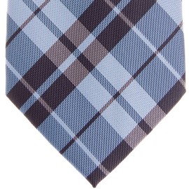 Corbata de microfibra con estampado a cuadros moderna para hombres de Retreez - Azul