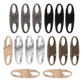 15 PCS Backpack Zipper Locks – Security Fasteners, Dual Hook Secure Closure Hooks, Theft Deterrent Bag Accessories for Travel, School, and Outdoor