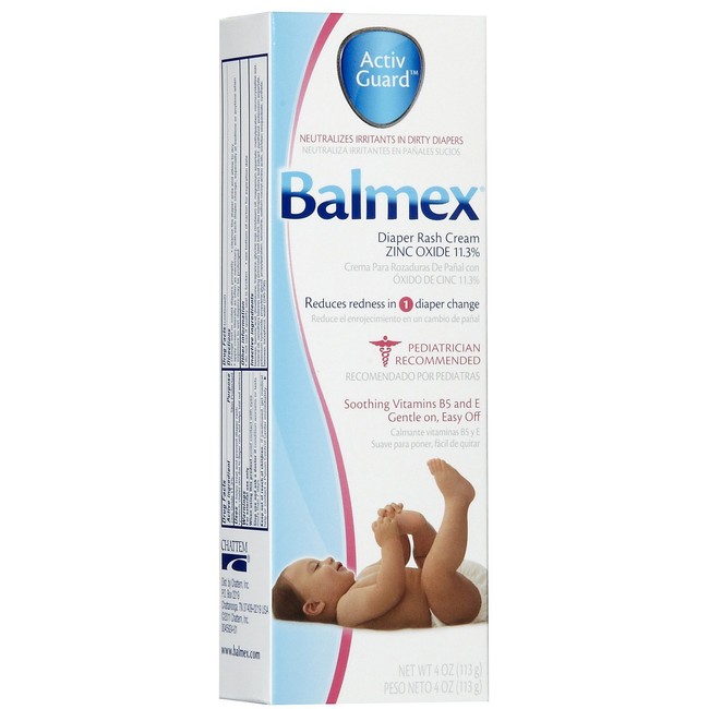 Balmex Diaper Rash Cream with Aloe & Vitamin E, 4 oz