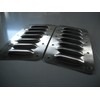 RodLouvers Pair of Angled Aluminum 3" 7 Louver Panels (Bolt-On)