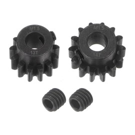 QUARKZMAN Mod 1.5 Sprocket Set 8 mm Shaft 13T 14T Hardened Steel for RC Car (Pack of 2)