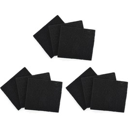 Pack of 9 Cat Litter Tray, Activated Carbon Filter, Replacement Filter for Cat Litter Tray, Black Carbon Odour Filter, Highly Absorbent Cat Litter Tray, Carbon Filter, Cat Litter Tray Container,