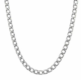 Value Jewellers Cuban Link Mens Necklace 5mm Width, 50cm Length - Waterproof and Corrosion Proof Stainless Steel - Miami Style Chain For Husband Dad Teenager