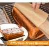 Webake Unbleached Parchment Paper Loaf Pan Liners for Baking Bread