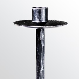 BeginS Hand-Forged Long Wall Candle Holders, Set of 2, Black Vintage Solid Steel Candle Sconces, 23.5 Inch, Wall-Mounted for Bedroom, Dining, Living Room Decor