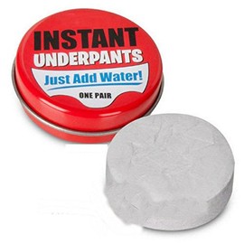 Instant Underpants Funny Underwear Gag Gift Novelty Prank Joke White Elephant