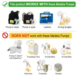 Maymom Breast Shield w/Valve and Membrane for Medela Breast Pumps (21 mm, Small, 1-Piece)