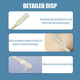 Kilicomy 12-Piece 360° Rotating 2-in-1 Nasal Hair Trimmer, Nostril Hair Removal Tool, Double-Sided Nose Hair Cutter for Both Women and Men