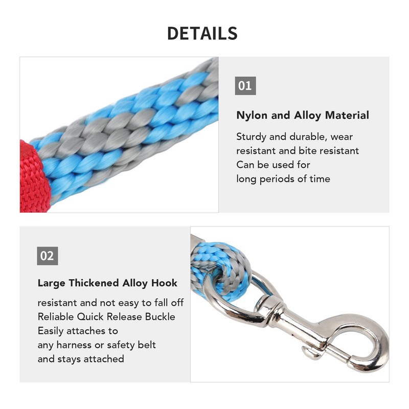 Horse Rope Thickened Wearable Soft Touch Nylon Pet Leash with