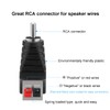 RCA to Speaker Wire Adapter, EIGHTNOO 10pcs Speaker Wire Connector