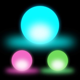Relaxdays LED Mood Light Ball, Set of 3