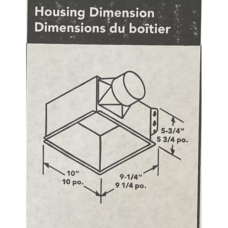Broan-NuTone 110 CFM Square Flat Panel Bathroom Ceiling Exhaust Fan/W