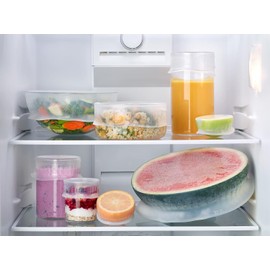 Lékué - Tapa flexible de silicona reutilizable (juego de 6) mantiene los alimentos frescos en tus propios recipientes, latas o cuencos, higiénico, ligero, duradero y apto para microondas y lavaplatos