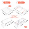Nodaaiie 15 PCS Extendable Clear Plastic Drawer Organizer - Adjustable