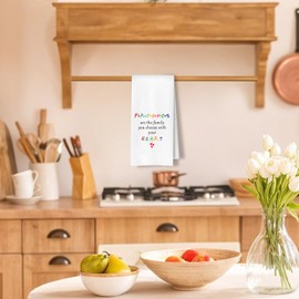 ArtisaEura Friends Gifts Kitchen Towels, Best Friend Bestie Gifts for Women Dish Tea Towels for Kitchen, Friendship Gifts for Women Friends Hand Towels for Bathroom, 16x24 Inches