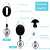 Diateklity 20 Pack Retractable Badge Holder with Carabiner Reel Clip,