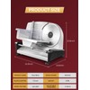 FOHERE 200W Meat Slicer Machine for Home, Electric Food Slicer