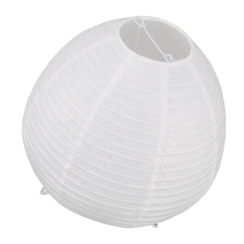 Lantern Table Paper Lamp Warm Light E14 Bulb Simple Installation
