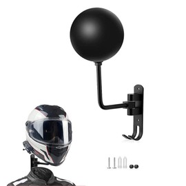 HREDZEO Helmet Holder Wall Mount 180° Motorcycle Helmet Rack Rotation Metal Helmet Holder Wall Mount for Helmets Jacket Hanger
