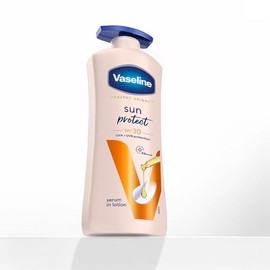 Locin corporal con proteccin solar Healthy Bright FPS 30 de 400 ml, humectante diario para piel seca, que proporciona una piel radiante y no grasosa  