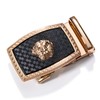 Barry.Wang Black Belt Men Designer Ratchet Buckle Sliding Belt Large