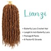 New Butterfly Locs Crochet Hair 14 Inch 8 Packs for