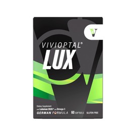 Vivioptal Lux 60 Softgels, Omega 3, Zinc, and Vitamin C & E, Multivitamin & Multimineral, Gluten Free, German Formula