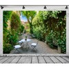 Loccor Fabric 5x4ft Europe Town Cafe Backdrop Provence France Photography