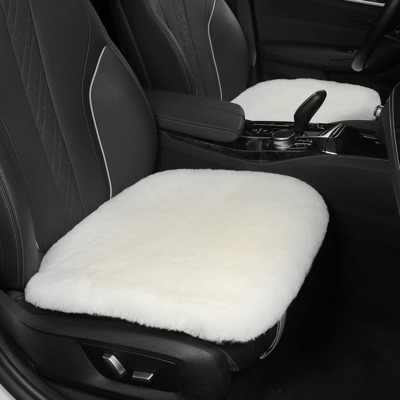 IRIWOOL Genuine Sheepskin Auto Seat Pad, Australian Soft Wool Seat