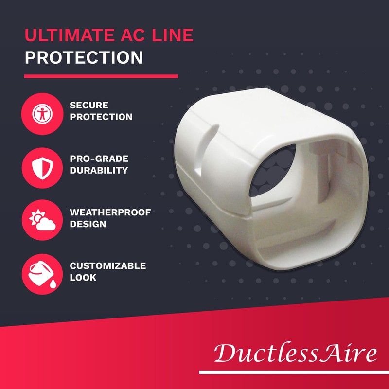 DuctlessAire Mini Split Line Set Cover - Lineset Covers for