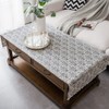 COMFEELING Coffee Table Cloth Rustic Style Living Room Center End