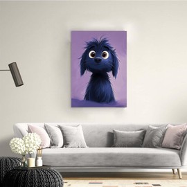 HLYSKXKBEC Anime Dog Diamond Painting Kits for Adults Beginners, Dog Diamond Art DIY Art Paint with Round Diamonds Full Drill Art Painting Kit for Home Wall Decor Gifts 12x16inch