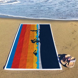 ChalkTalkSPORTS Triathlon Premium Beach Towel | Swim Bike Run