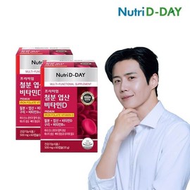 Nutri D Day Premium Iron, Folic Acid, Vitamin D x 2, total 4 month supply / 뉴트리디데이 프리미엄 철분 엽산 비타민D x 2개 총 4개월분
