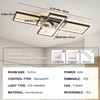 GEADI Modern Ceiling Fan with Light,Dimmable Flush Mount Ceiling Fans