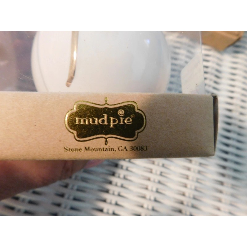 Mud Pie CHOICE OF MUD PIE TREE ORNAMENTS, 3" GOLD